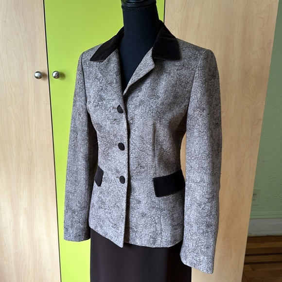 LE SUIT Women's Wool Blend Jacket & Skirt - Picture 5 of 13
